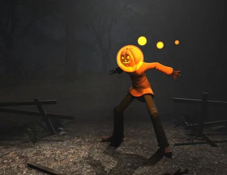 Pumpkin Man Stock Illustration