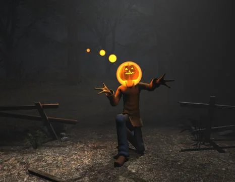 Pumpkin Man Stock Illustration
