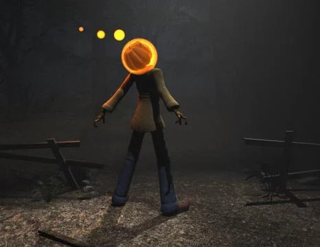 Pumpkin Man Illustrazione stock