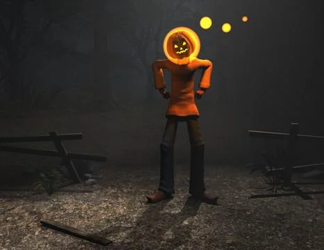 Pumpkin Man Stock Illustration