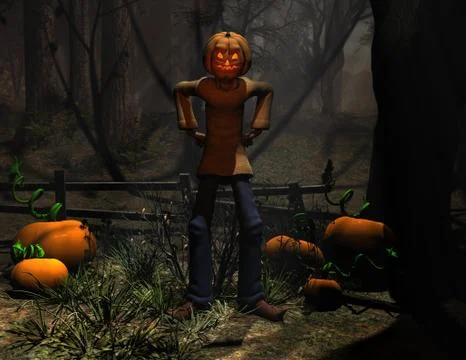 Pumpkin Man Stock-Illustration