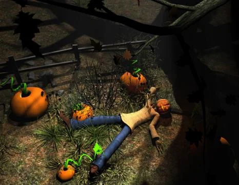 Pumpkin Man Stock-Illustration