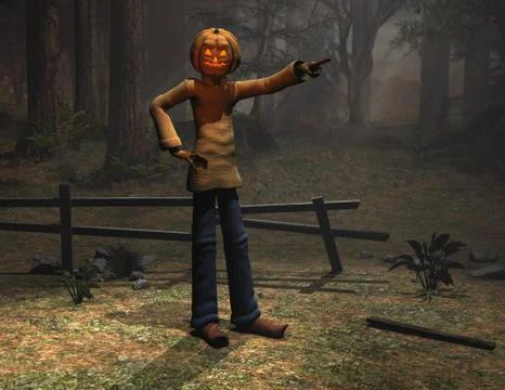 Pumpkin Man Illustrazione stock