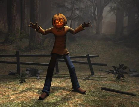 Pumpkin Man Illustrazione stock