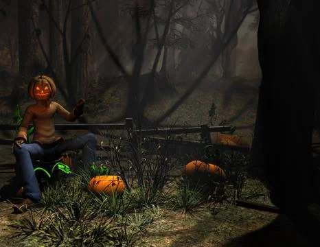 Pumpkin Man Stock-Illustration