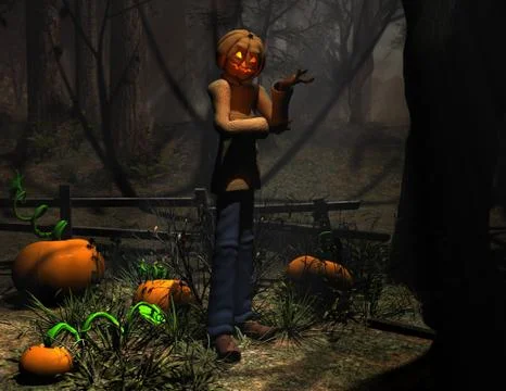 Pumpkin Man Stock-Illustration