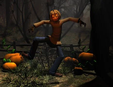 Pumpkin Man Stock-Illustration