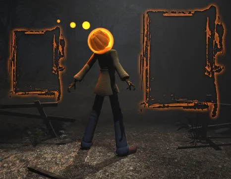Pumpkin Man Stock-Illustration