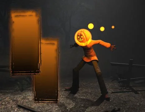 Pumpkin Man Stock Illustration