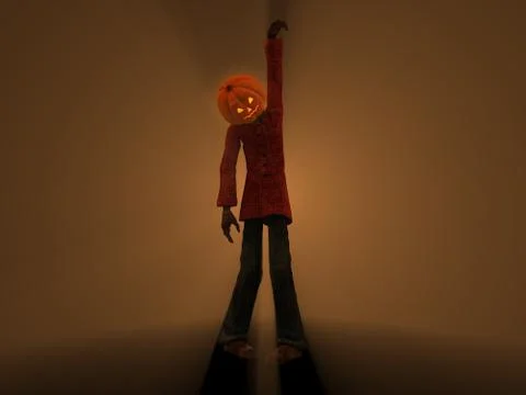 Pumpkin Man Stock-Illustration