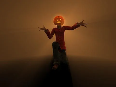 Pumpkin Man Stock-Illustration