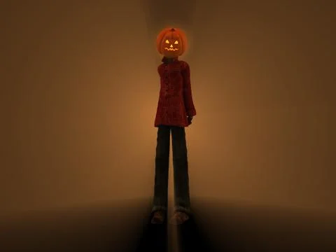 Pumpkin Man Stock Illustration