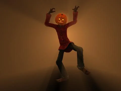 Pumpkin Man Stock-Illustration