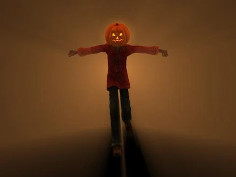 Pumpkin Man Stock Illustration