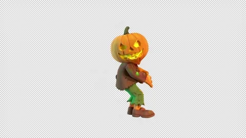 Pumpkin Man Salsa Heat Dance Stock Footage 318242248