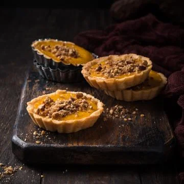 Pumpkin mini pie Foto stock