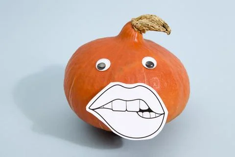 Pumpkin mouth Stock Photos