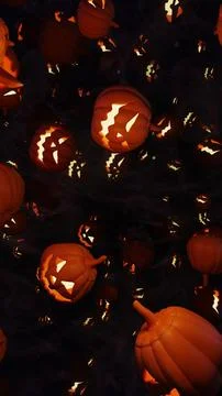 Pumpkin In The Night Stock Illustration