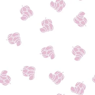 Pumpkin nut glyph seamless pattern イラスト素材
