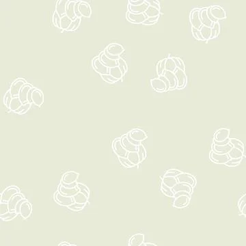 Pumpkin nut line seamless pattern Illustrazione stock