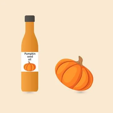 Pumpkin oil Stock Illustration