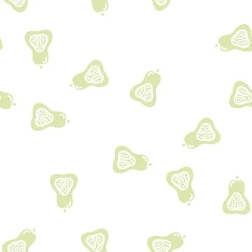 Pumpkin orange glyph vector seamless pattern Stock Illustration