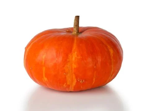 Pumpkin over whitel Foto stock