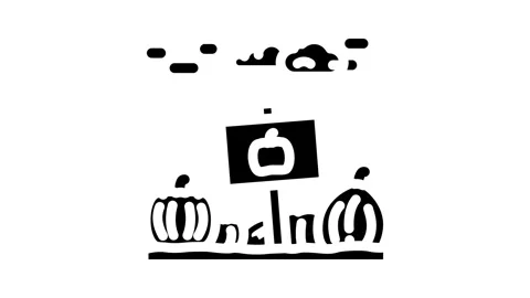 Pumpkin patch autumn glyph icon animation 스톡 동영상 326739508