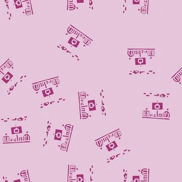 Pumpkin patch autumn glyph vector seamless pattern 스톡 일러스트