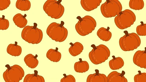 Pumpkin Patch Delight - A Festive Fall Background Animation. Stock Footage 321844785