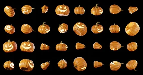 Pumpkin pattern background	 Stock Footage 285222219