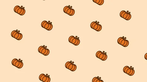 Pumpkin Pattern Background 스톡 동영상 336061847