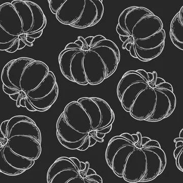 Pumpkin pattern Stock Illustration