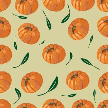 Pumpkin pattern Stock Illustration