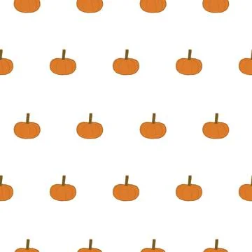 Pumpkin pattern Illustrazione stock