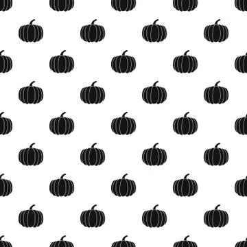 Pumpkin pattern, simple style 스톡 일러스트
