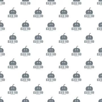 Pumpkin pattern vector seamless Stock Illustration