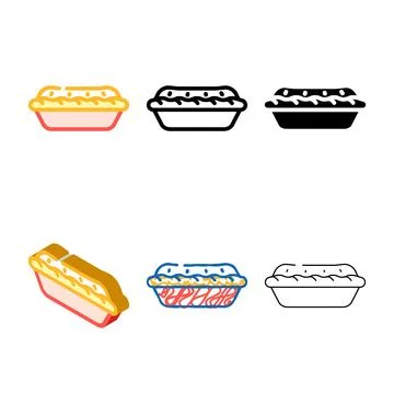 Pumpkin pie edition color icon vector Stock Illustration