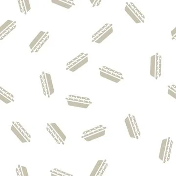 Pumpkin pie glyph vector seamless pattern イラスト素材