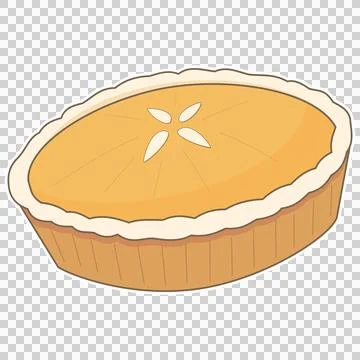 Pumpkin pie Stock Illustration