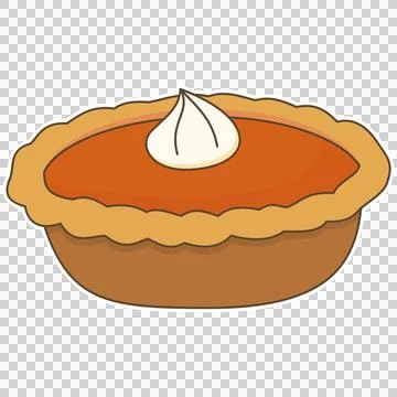 Pumpkin pie Stock Illustration