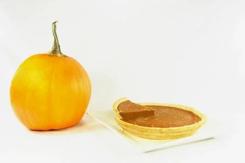 Pumpkin pie. Stock Photos