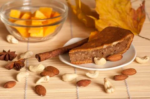 Pumpkin pie Stock Photos