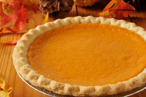 Pumpkin pie Foto stock