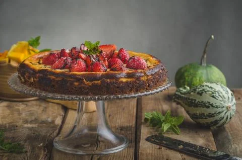 Pumpkin pie Stock Photos