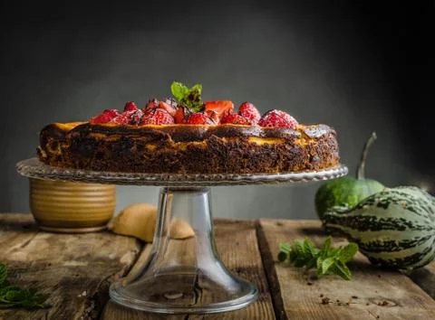 Pumpkin pie Stock Photos