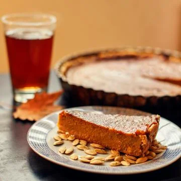 Pumpkin pie Stock Photos