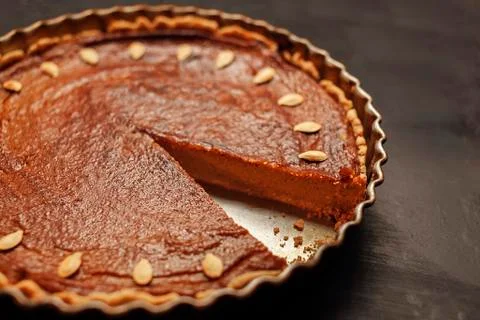 Pumpkin pie Stock Photos