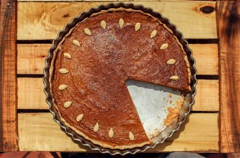 Pumpkin pie Stock Photos