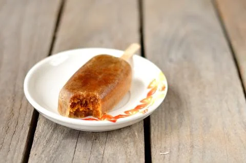 Pumpkin Pie Popsicle Stock Photos